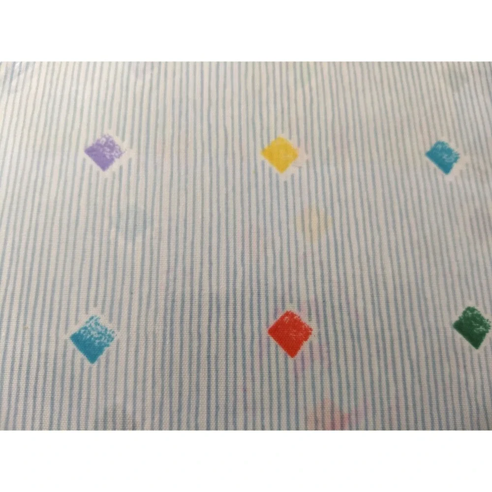 American Lifestyle Twin Sheet Set 3Pc Combed-Soft Cotton Blend Prism Diamond NOS